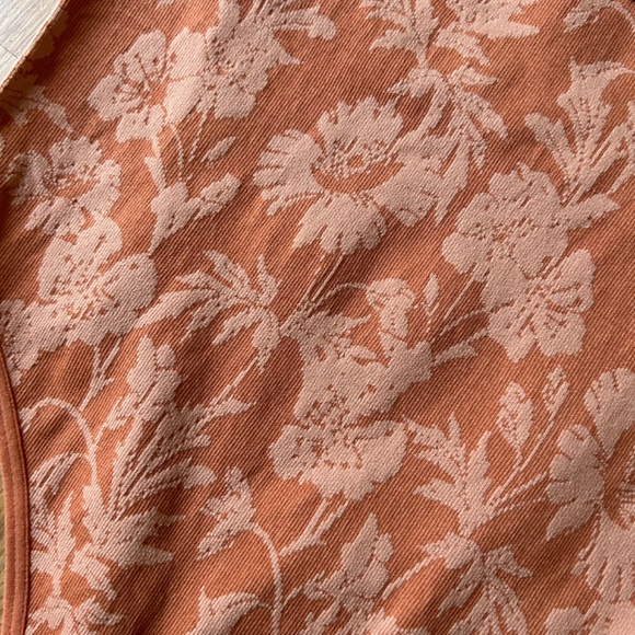 Free People Clean Lines Bodysuit-Orange - Picture 5 of 5